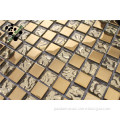 SMP05 China glowing metal ornament mosaic jade mosaic tile for living room